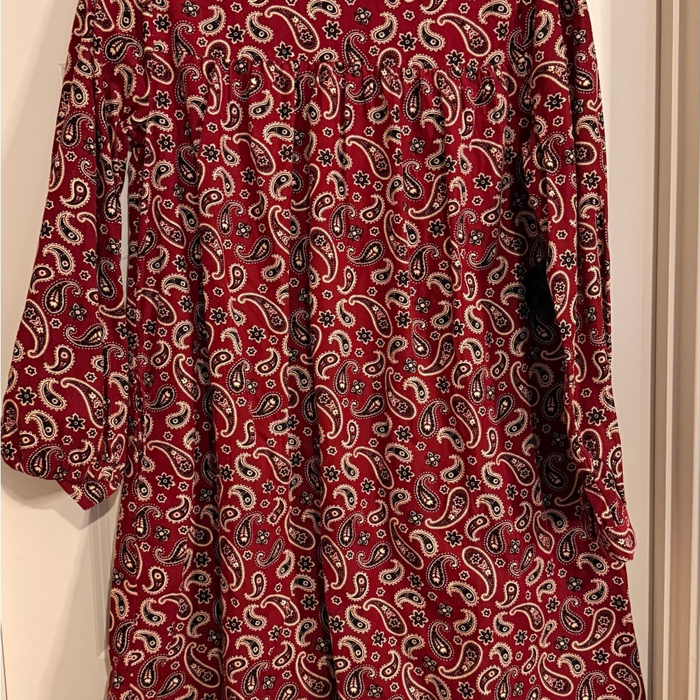 Joanie Black and Red Paisley Dress